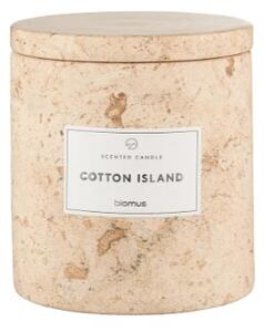 BLOMUS Ароматна свещ FRABLI, размер L - аромат Cotton Island - цвят Travertine