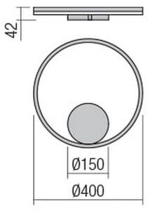 Redo 01-1701 - LED Аплик ORBIT LED/28W/230V бронз