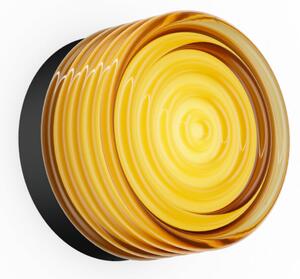 Wever & Ducré Lighting WEVER DUCRÉ LED стенна лампа Hajo, черно/кехлибарено, фазова температура 2700K, Затъмняване, Кафяв / ръждив, Баня, Стъкло, Модерен