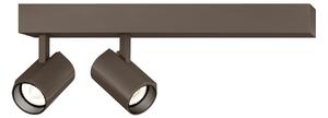 Wever & Ducré Lighting WEVER & DUCRÉ LED прожектор за таван Ceno бронз, 2700 K, 2-лампов, Затъмняване, Бронзов / античен месинг, Дневна/трапезария, Алуминий, Модерен