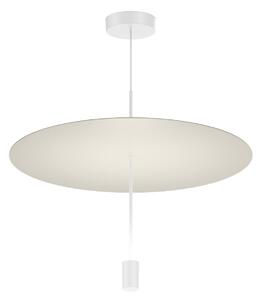 Wever & Ducré Lighting WEVER DUCRÉ LED висяща лампа Shedda, Ø 55 см, копринено сиво, 2700 K, Затъмняване, Сив, Дневна/трапезария, Алуминий, Модерен
