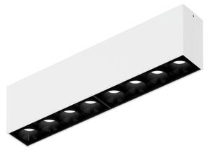 Wever & Ducré Lighting WEVER DUCRÉ LED таванна лампа Linoo 8.0, черно-бял метал, Затъмняване, Черен, Дневна/трапезария, Алуминий, Модерен, Таван с много пламъци