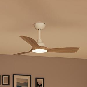 Philips LED вентилатор Olas, Ø 106 см, кафяво/бяло, CCT, Затъмняване, Бял, Дневна/трапезария, Пластмаса, Модерен