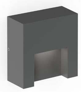Wever & Ducré Lighting WEVER DUCRÉ LED стенна лампа за външно осветление Reto 0.8, антрацит, Затъмняване, Черен, Алуминий, Модерен, Стенна розетка отдолу