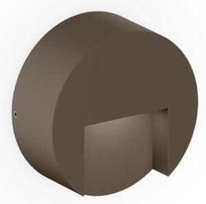 Wever & Ducré Lighting WEVER DUCRÉ LED стенна лампа за външно осветление Reto Round 0.8, бронзов цвят, Затъмняване, Бронзов / античен месинг, Алуминий, Модерен, Стенна розетка отдолу