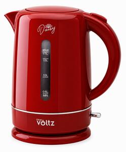 Електрическа кана Oliver Voltz Daisy OV51230W, 2200W, 1.7 л, Автоматично изключване, Червен
