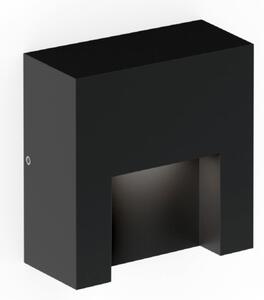 Wever & Ducré Lighting WEVER DUCRÉ LED стенна лампа за външно осветление Reto 0.8, матово черно, Затъмняване, Черен, Алуминий, Модерен, Стенна розетка отдолу