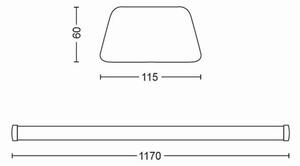 Philips 31245/31/P3 - LED Лампа за под шкаф SOFTLINE LED/50W/230V 4000K