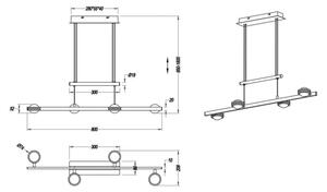 TRIO - LED Полилей висящ на кабел LENTIL 8xLED/2,3W/230V