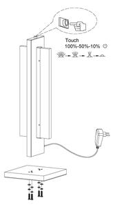 Eglo 98497 - LED Димируема настолна лампа SPADAFORA LED/15W/230V