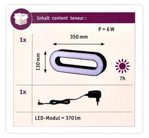 Paulmann 93933 - LED/6W IP44 Димируема екстериорна преносима лампа MOVAL 230V