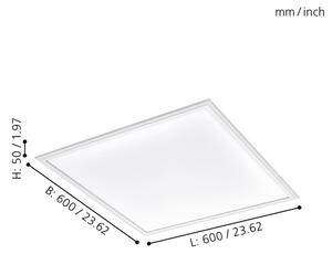 Eglo 98203 - LED Димируем панел SALOBRENA-A LED/30W/230V + дистанционно