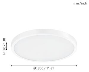 Eglo 98293 - LED Димируема лампа FUEVA-A LED/20W/230V + дистанционно управление