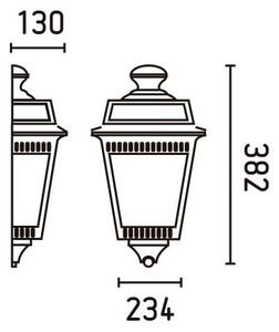 FARO 71424 - Външна, настенна лампа ARGOT 1xE27/100W/230V IP44