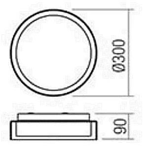 Redo 01-1453 - LED Плафон за баня NAJI LED/12W/230V IP44