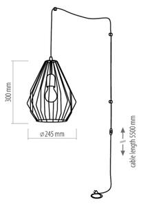 Пололей за в контакта BRYLANT 1xE27/60W/230V