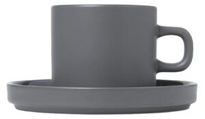 BLOMUS Комплект от 2 бр.чаши за кафе PILAR - цвят сив (Pewter)