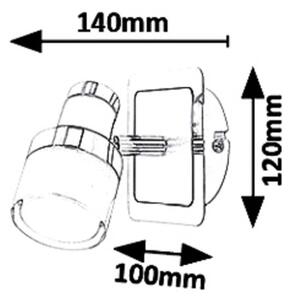 Rabalux 5021 - LED Стенен спот HAROLD LED/5W/230V IP44