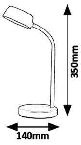 Rabalux 6780 - LED Настолна лампа BERRY LED/4,5W/230V