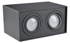 Точково осветление, луна HADAR Q2 2xGU10/10W/230V черна