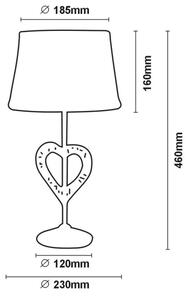 Lucide 47501/81/30 - Настолна лампа SHIRLY 1xE27/40W/230V