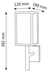 Външна стенна лампа MALMO 1xE27/15W/230V