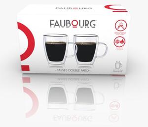 FAUBOURG Сет от 2 бр. двустенни стъклени чаши “ROME“ - 270мл