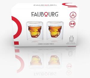 FAUBOURG Сет от 2 бр. двустенни стъклени чаши за уиски “GLASGOW“ - 200 мл