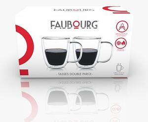 FAUBOURG Сет от 2 бр. двустенни стъклени чаши “ROME“ - 480мл