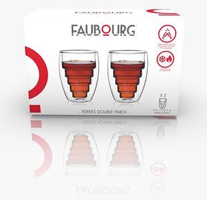 FAUBOURG Сет от 2 бр. двустенни стъклени чаши “BISTRO“ - 250 мл