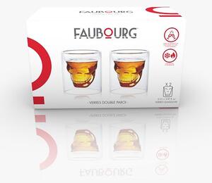 FAUBOURG Сет от 2 бр. двустенни стъклени чаши за уиски “GLASGOW“ - 150 мл