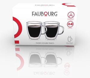 FAUBOURG Сет от 2 бр. двустенни стъклени чаши “ROME“ - 120 мл
