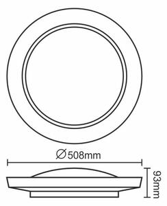 LED Димируем плафон OPAL LED/24W/230V + д.у