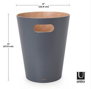 UMBRA Кошче за боклук “Woodrow“ 7,5 л. - цвят графит
