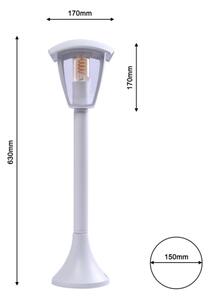 Екстериорна лампа FOX 1xE27/40W/230V IP44 бяла