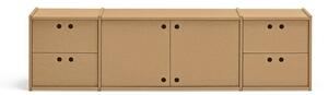Маса за телевизор в естествен цвят 157x42x40 cm Wally – Teulat