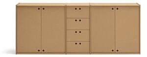 Скрин в естествен цвят 197x80x40 cm Wally – Teulat