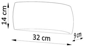 Sollux SL.0875 - Аплик PONTIUS 1xG9/40W/230V сив