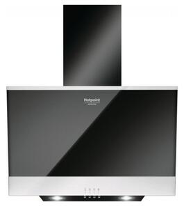 Абсорбатор Hotpoint-Ariston HHVP 6.6F LM K, за вграждане, дизайнерски, 3 степени на мощност, въздухопоток 647 m3/h, таймер, черен