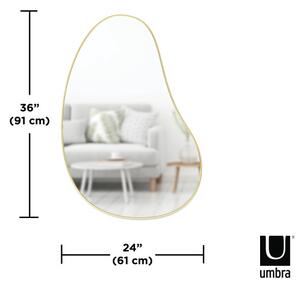 UMBRA Огледало за стена “HUBBA PEBBLE“ - цвят месинг