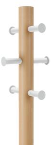 UMBRA Закачалка със стол “PILLAR STOOL“ - цвят бял / натурален