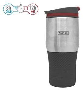 Nerthus Двустенна термочаша - 400 мл. - черен цвят