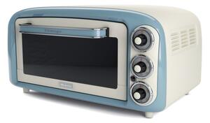 Електрическа фурна Ariete VINTAGE 0979/05, 1380 W, 18 л, 3 режима, До 230C, Двойно термо стъкло, Таймер 60 мин, Бял/Светлосин