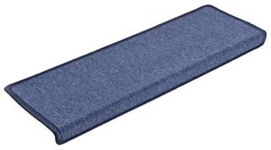 VidaXL Постелки за стъпала, 15 бр, 65x21x4 см, сини