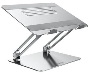 Поставка за лаптоп Nillkin ProDesk Adjustable Stand Silver (57983104495), алуминий, от 11"(27,94 cm) до 17"(43,18 cm), гумирано покритие, сребриста
