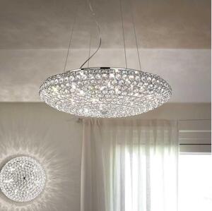 Ideal Lux - LED Кристален пендел KING 12xG9/3W/230V Ø 65 см хром