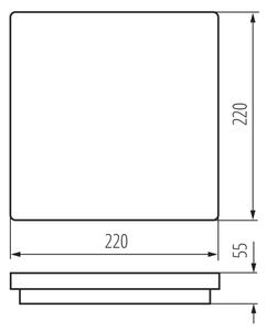 Kanlux 33349 - LED Екстериорен аплик BENO LED/18W/230V 4000K IP54