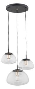 Argon 1492 - Висящ полилей TRINI 3xE27/15W/230V черен