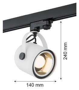 Argon 4309 - Спот за релсова система NET 1xE27/15W/230V бял