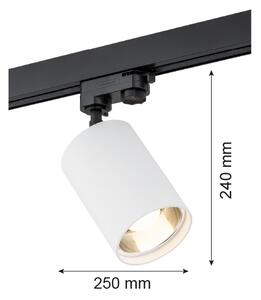 Argon 4305 - Спот за релсова система BERGEN 1xE27/15W/230V бял